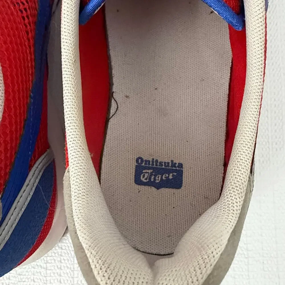 Onitsuka Tiger Metro Nomad Shoes Mens Size 12 Red Blue Gray Athletic Sneakers